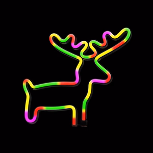 Neon LED-valo ELK moniväri Bat + USB FLNE12 Forever Light