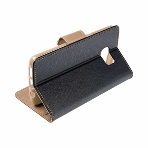 Flip-suojakuori Samsung A37:lle Fancy Book musta / kultainen