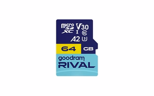 GOODRAM microSDXC 64GB V30 A2 UHS I U3 RIVAL + sovitin