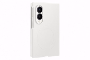 Samsung Silicone Magnet Case for Samsung Galaxy Z Fold 8 compatible with MagSafe + 2 anti-reflective films - white