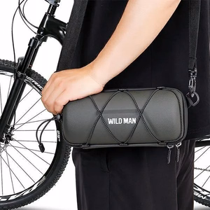 WILDMAN matkalaukku polkupyörän ohjaustankoon vetoketjulla, 2L, GD7X, vihreä