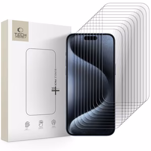 Tech-Protect Karkaistu lasi 10-pack iPhone 15 Pro Max:lle