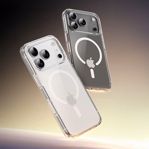 Rock Crystal Shield Series Magneettinen Suojakuori iPhone 17 Pro Max:lle läpinäkyvä