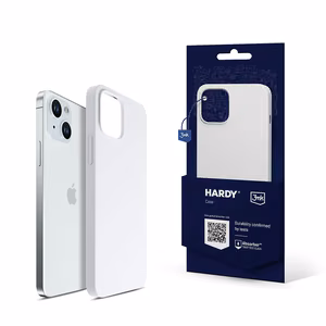 3mk Hardy Silikoninen MagCase iPhone 15:lle - valkoinen ja hopeinen