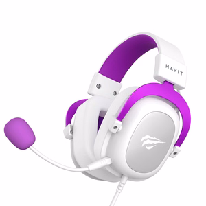 Havit H2002d - pelikuulokkeet, valkoinen-violetti