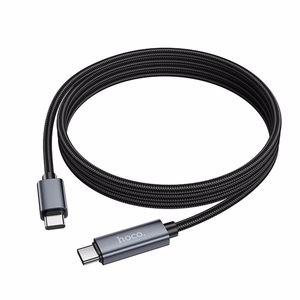 Hoco USB-C - USB-C -kaapeli 3A 60W näytöllä 1 m X112 - musta