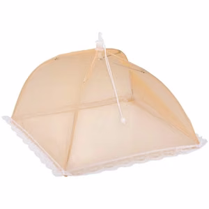 Alpina folding mesh food cover, 35 × 35 × 22 cm, orange