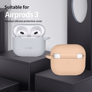 Tech-Protect Silikoninen Hook Suojakuori Apple AirPods 3:lle - oranssi