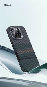 Benks Magnetic Armor Pro Aurora Kevlar 600D -suojakuori (BC66) Iphone 16 Pro Maxille (kameran ohjauspainike)