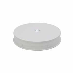 LED-pyörivä näyttöteline, pyöreä 30 cm, valkoinen