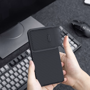 Nillkin Synthetic Fiber S suojakuori Samsung Galaxy S23+:lle kameransuojalla musta