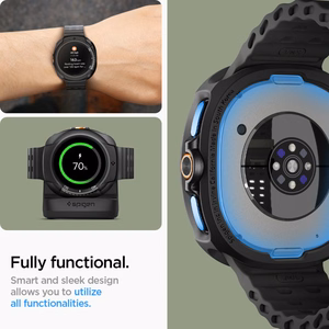 Spigen Liquid Air Suojakuori Samsung Galaxy Watch 8 Classic 46mm:lle - Musta