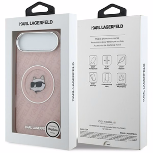 KARL LAGERFELD suojakuori iPhone 17 Air MagSafe-yhteensopiva KLHMP17MHMKBCHOP (IML Choupette Head Logo) pinkki