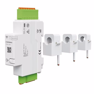 TUYA 3P+N Smart Energy Monitor with 3 CT Clamps, Wi-Fi, 120 A, DIN Rail