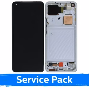 LCD-näyttö yhteensopiva Xiaomi Mi 11 Ultra kehyksellä / Ceramic White / (Service Pack)