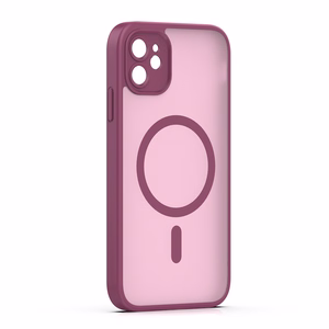 Mag Matt Suojakuori iPhone 11:lle tummanpunainen kamerasuoja