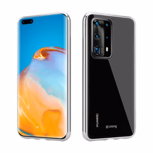 Crong Crystal Slim suojakuori laitteelle Huawei P40 Pro, läpinäkyvä