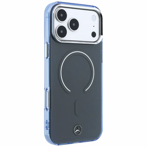 Mercedes Double Layer Iconic Logo -suojakuori laitteelle iPhone 18 Pro Max / 17 Pro Max, MagSafe-yhteensopiva – tummanharmaa
