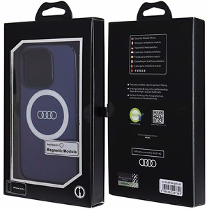 Audi IML Big Logo MagSafe Suojakuori iPhone 14 Pro:lle - sininen
