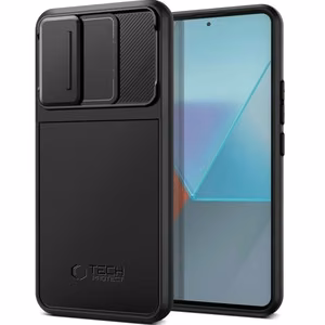 Tech-Protect Velar Cam+ Suojakuori Xiaomi Redmi Note 13 Pro 5G / Poco X6 5G:lle - musta