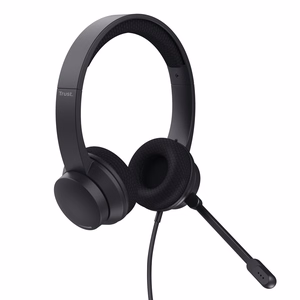 Trust HS-260 kuulokemikrofoni langallinen niskasanka toimisto/puhelinkeskus USB Type-A musta