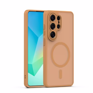 Mag Matt Suojakuori Samsung Galaxy S26 Ultralle ruskea kameransuoja