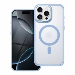 Suojakuori iPhone 16 PRO MAX:lle Full Matte Mag Cover yhteensopiva MagSafe sininen