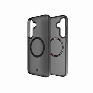 Suojakuori Samsung S25 PLUS:lle Forcell F-Protect Levels Dual Layer 4D MagSafe-yhteensopiva Military Drop-Test smoky black