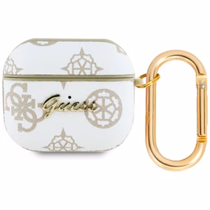 Guess GUA3PG4GPH AirPods 3 cover white/white 4G Hook