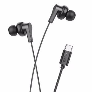 Hoco Wired Earphones Type-C with Microphone M114 Black