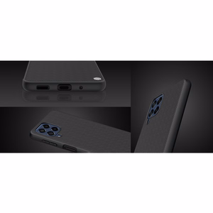 Nillkin Textured Case kestävä vahvistettu tapauksessa geelirunko ja nylon takaisin Samsung Galaxy M53 5G musta musta