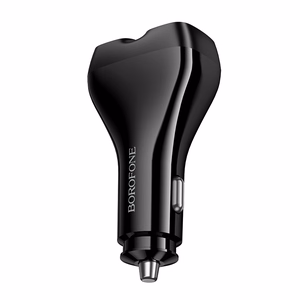 Musta autolaturi Borofone BZ35 Leader – 2 x USB-C + USB, PD 30W