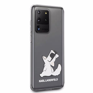 Karl Lagerfeld KLHCS69CFNRC S20 Ultra G988 läpinäkyvä Choupette Hauska