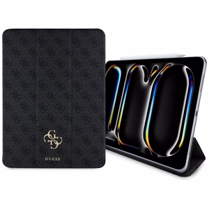 Guess GUFC13PM24PS4SGK iPad Pro 13" 2024 Musta/Musta Magneettinen 4G Big Logo