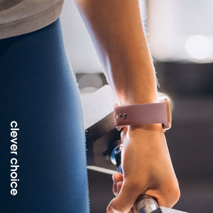 Crong Liquid Apple Watch -ranneke, 38/40/41/42 mm, puuterinroosa