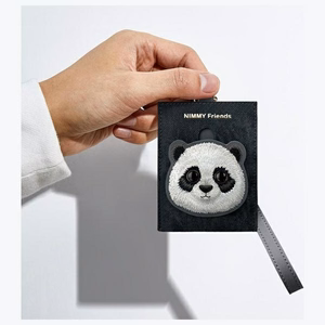 NIMMY korttilompakko BIG EYED PET 2.0 Panda musta