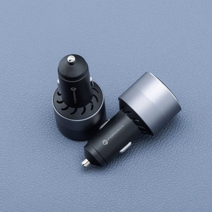 Autolaturi Forcell F-Energy Alu 2 x USB C + USB A QC4.0 PD SFC2.0 3A 85W harmaa