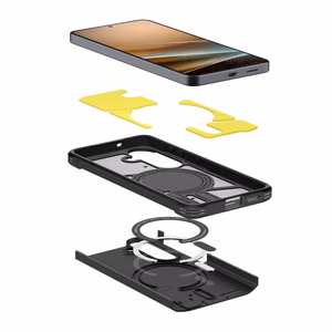 Spigen Tough Armor Mag MagSafe suojakuori Samsung Galaxy S26:lle musta