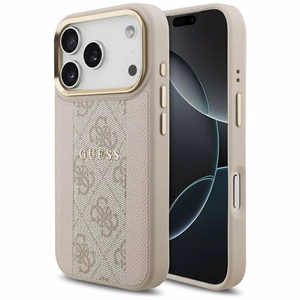 Guess 4G Stripe MagSafe suojakuori iPhone 17 Pro - pinkki