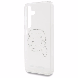 Karl Lagerfeld Rhinestones Karl Head Logo Suojakuori Samsung Galaxy S25 Läpinäkyvä