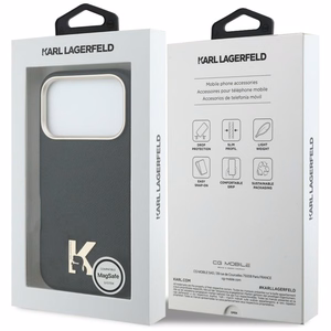 Karl Lagerfeld Karl Head Logo MagSafe suojakuori iPhone 17 Prolle - musta