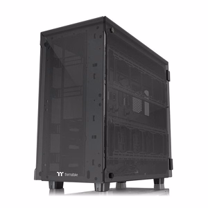 Thermaltake View 91 TG RGB -tietokonekotelo, Ultra Tower, musta