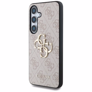 Guess Suojakuori Samsung S25 Plus:lle GUHCS25M4GMGPI (4G PU Big Logo) vaaleanpunainen