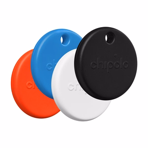 Chipolo POP – vaihdettavalla akulla varustettu Bluetooth-paikannin iOS- ja Android-laitteille, 4 kpl: musta, valkoinen, punainen, sininen