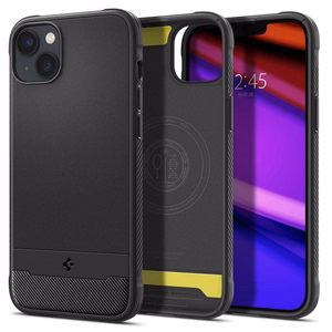 Spigen Rugged Armor Mag Case MagSafe -kotelo iPhone 14:lle - Matta musta