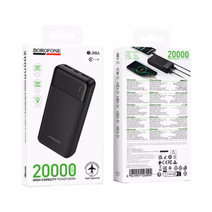Borofone Power Bank 20000mAh BJ88A Clever - 2xUSB - black