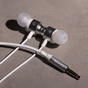 Forever wired earphones EP-01 jack 3,5mm white