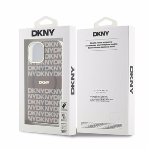 DKNY IML Mono ja Raita MagSafe Suojakuori iPhone 15 / 14 / 13:lle - beige