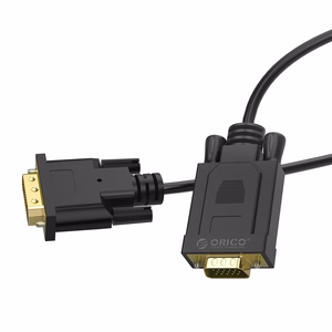 Orico XD-DITV DVI 24+1–VGA, Full HD-kaapeli, 5 m – musta