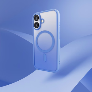 Puro Gradient MagSafe silikonisuoja iPhone 16 - sininen